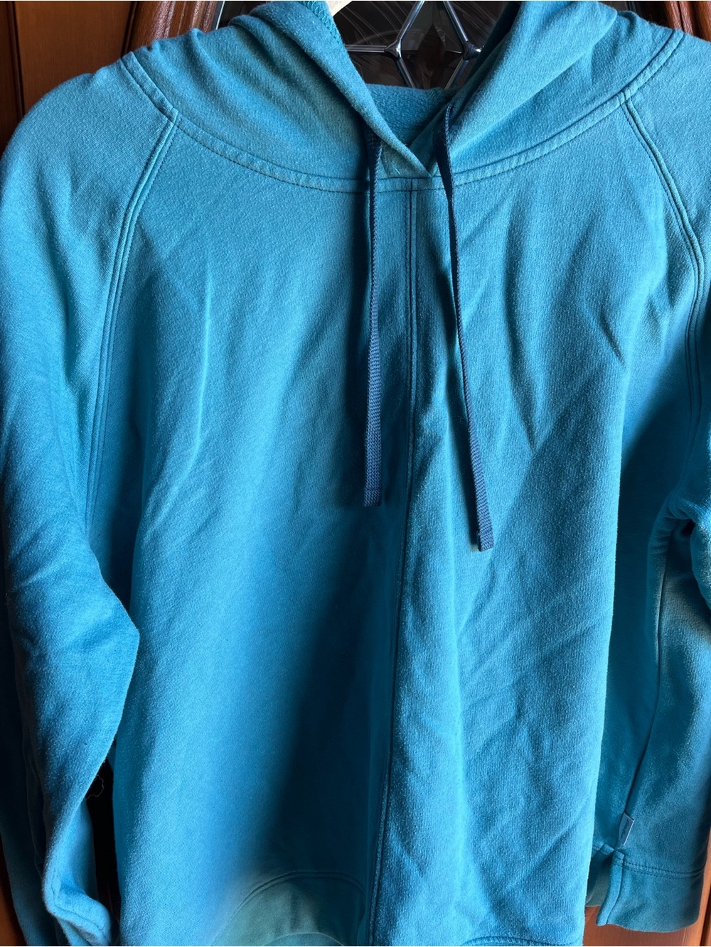 Eddie Bauer Teal Pullover Hoodie Womens Size Large - Picture 2 of 7